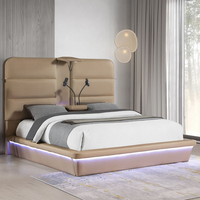 Futura - Upholstered Bed With Tall Headboard