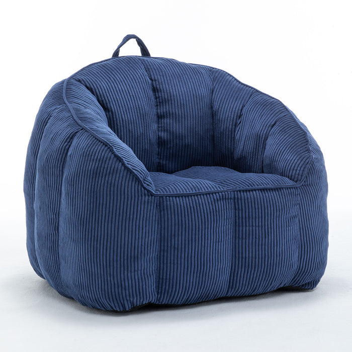 Giant Bean Bag Chair Sofa For Living Room - Dark Blue