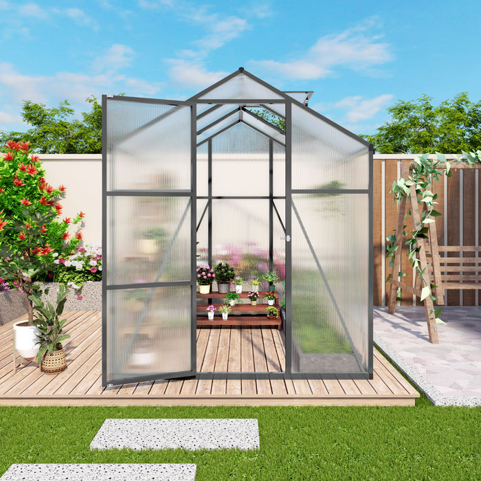Gain Height Windproof Greenhouse With Raised Base