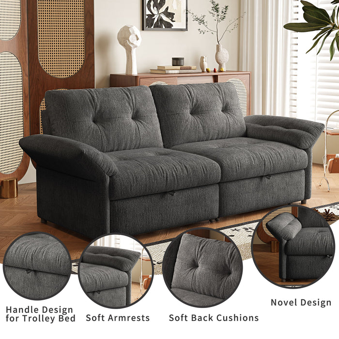 Sofa Bed, 2 In 1 Design For Living Rooms