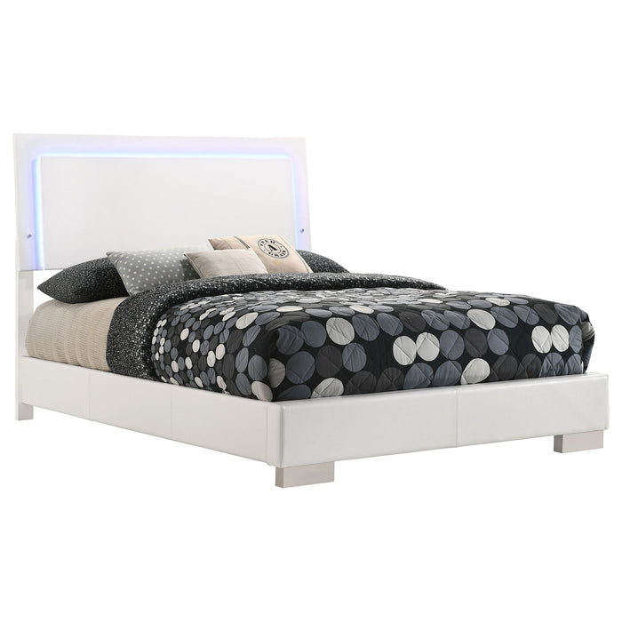 Felicity - LED Panel Bed With Built In Lighting