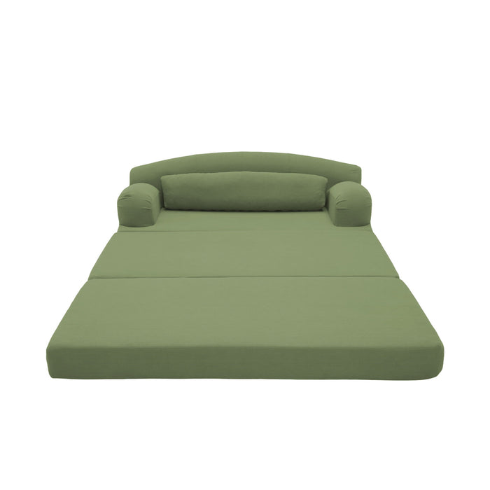 2 Seater Sofa Bed, Compact Foldable Floor Couch