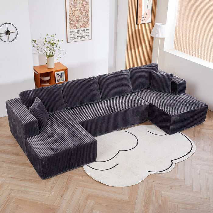 U-Shape Modular Sectional Sofa For Living Room