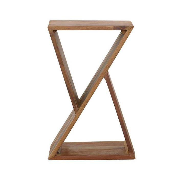 Accent Table Geometric Design - Natural