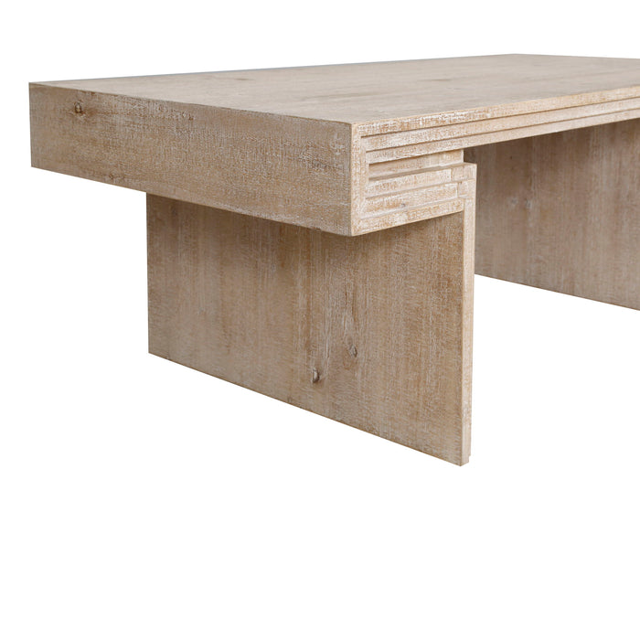 American Vintage Industrial Coffee Table, Double Tier Design