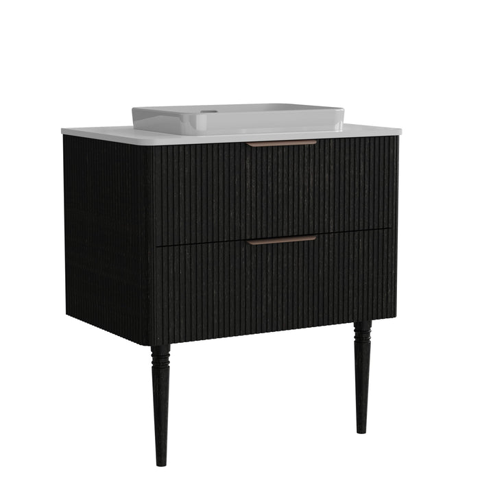 Elena - Modern Bathroom Vanity With Sink With Ample Storage, 2 Soft Close Drawers