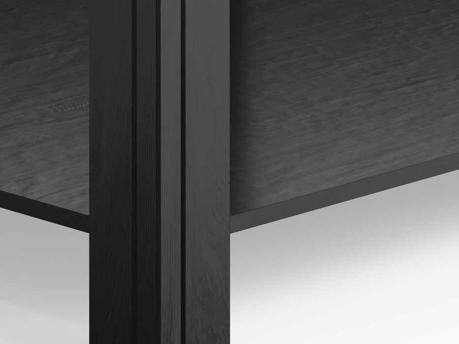 Side Table - Black / Whiskey