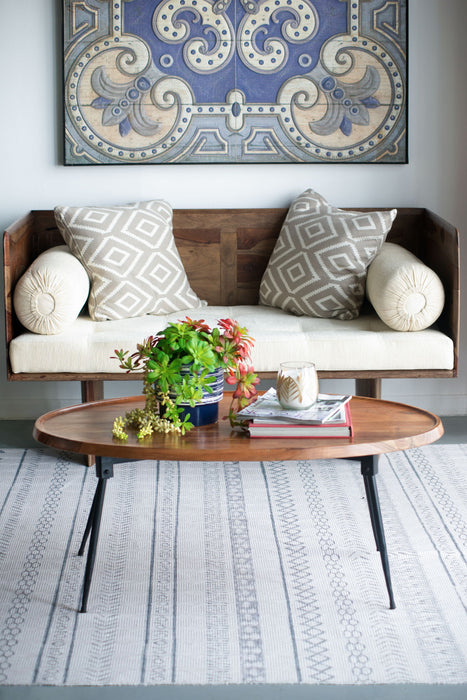 Oval Cofe Table - Brown