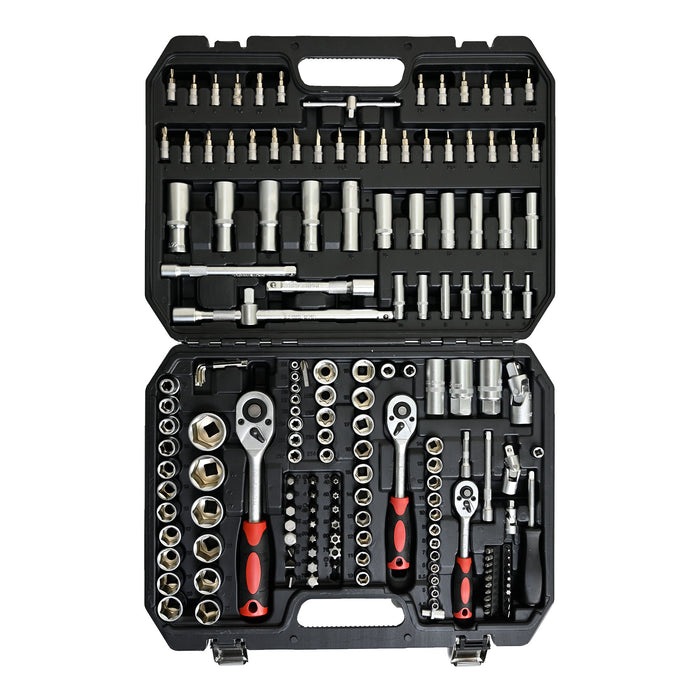 Tool Set Socket And Ratchet Wrench Toolbo 71 Pieces Toolbox Universal Home Car Repair Tool Set For Men Homeowners Diy Enthusiasts And Mechanics - Black