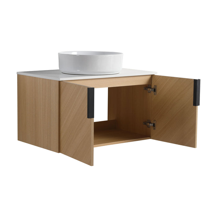 Wall Mounted Bathroom Vanity With Art Sink