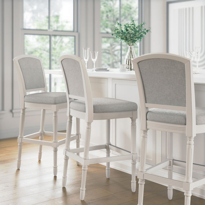 Stool With Upholstered Seat And Back