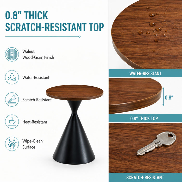 2 Piece Coffee Round Table Set
