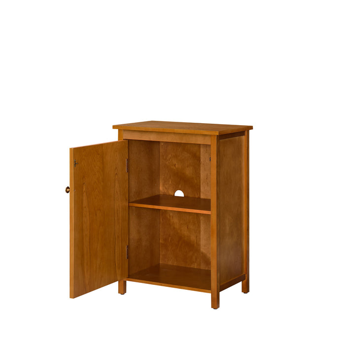 Floor Cabinet With Doors & Adjustable Shelf, Storage Cabinet For Entryway