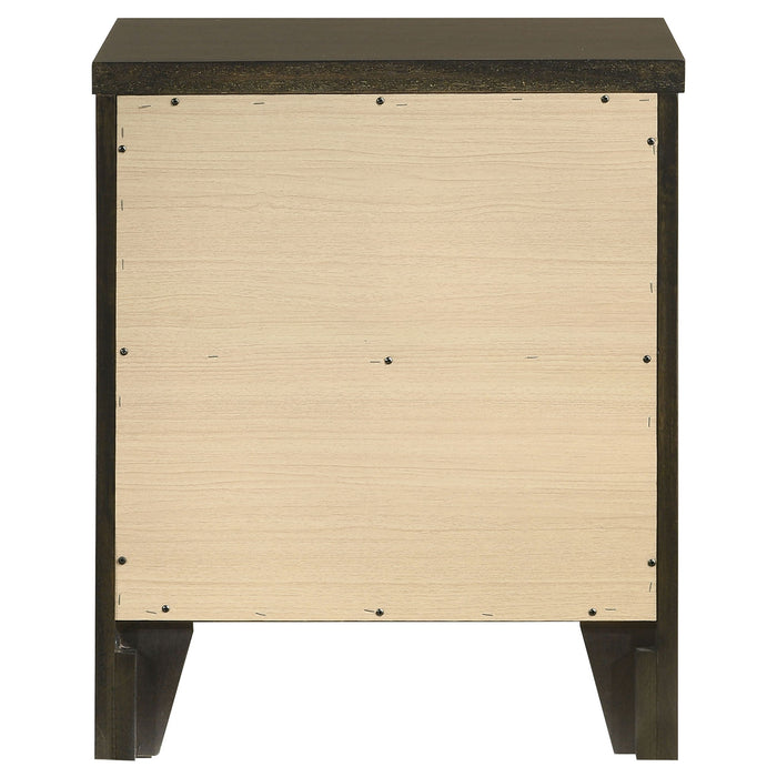Clement - 2 Drawer Nightstand Bedside Table - Espresso