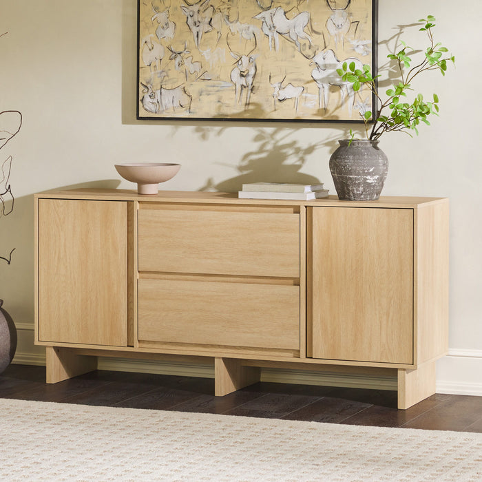 Scandi - Sideboard With Beveled Drawers