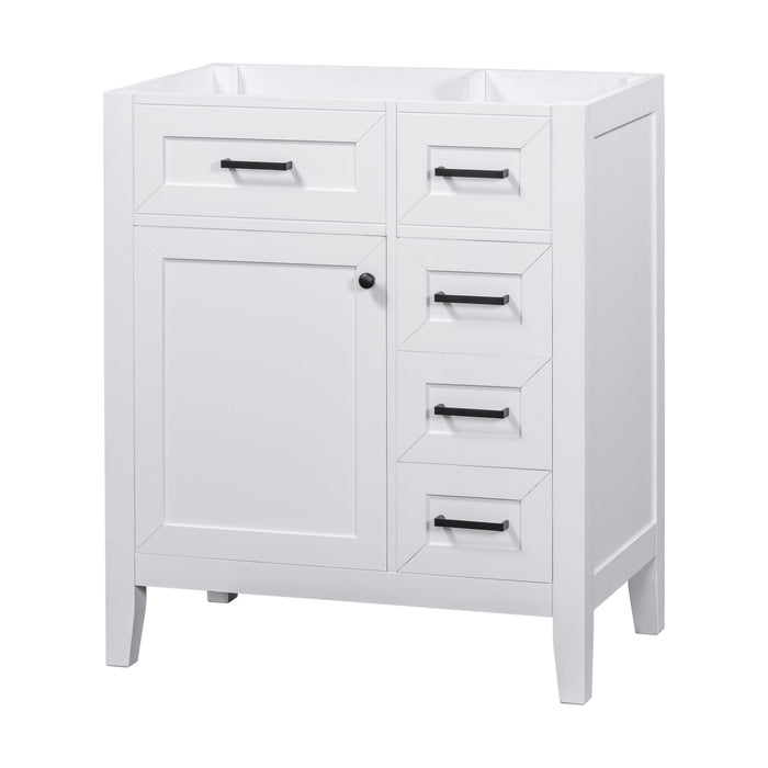 Modern Bathroom Vanity Base Only With Drawers, Freestanding Design