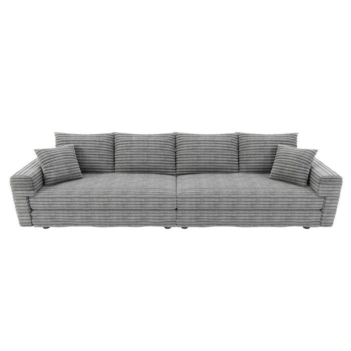 4 Seat Sofa, Deep Seat Couches With Soft Pillows
