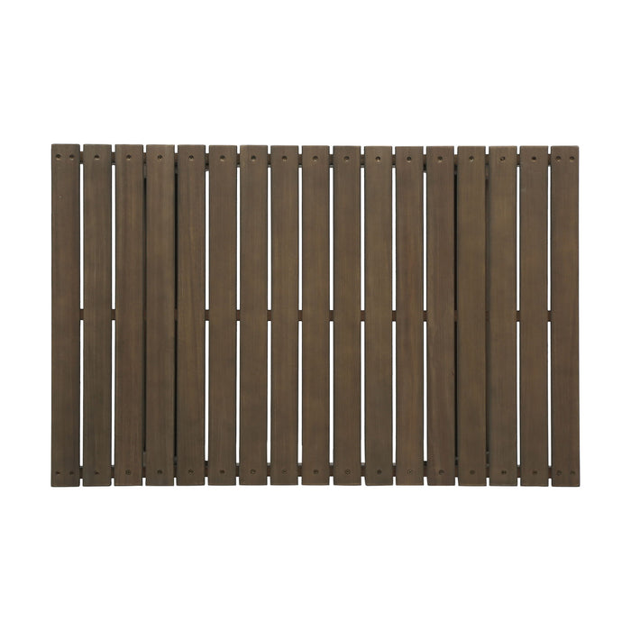 Outdoor Acacia Wood Coffee Table With Open Slat Design