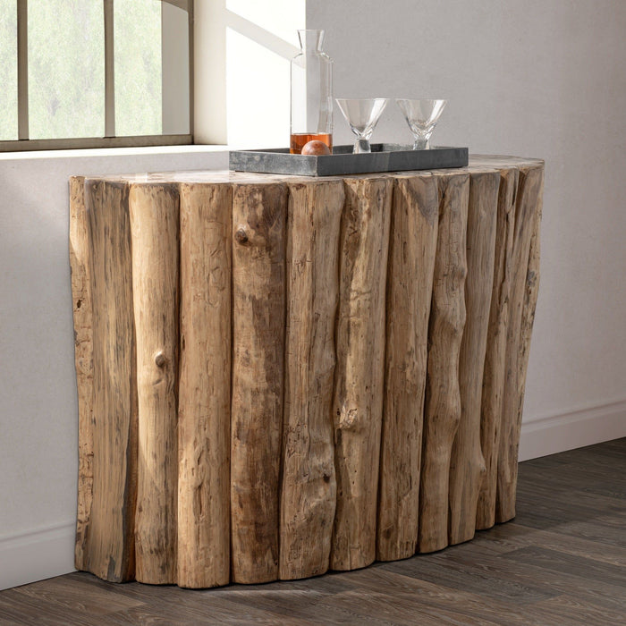 Norwest Petrified - Wood Console Table - Natural