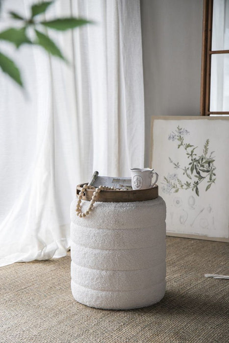 French Country Home Decor Collection (Includes An Artificial Plant, Vase, Trays, Stool And Side Table) (Set of 5) - Multicolor