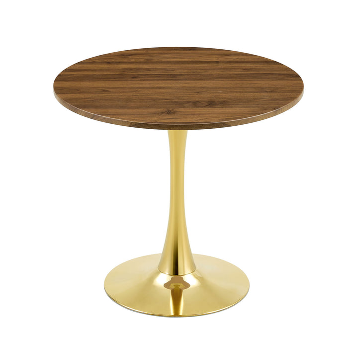 Round Dining Table With Thickened Top For Kitchen