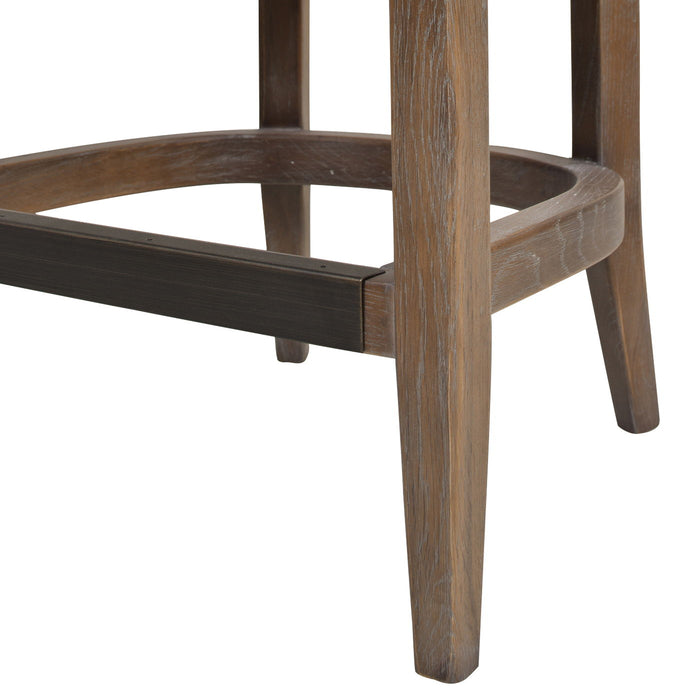 Americana - Mid-Century Modern Cane Back Counter Stool