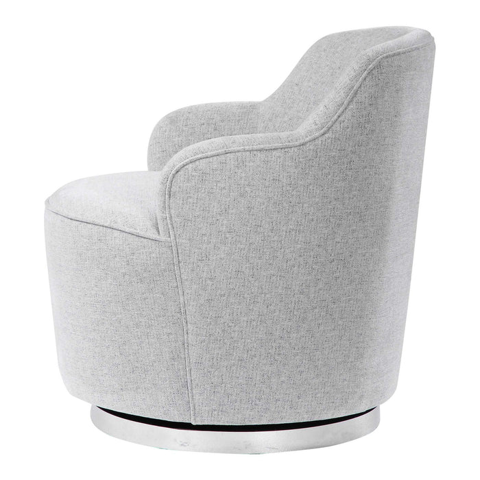 Hobart - Casual Swivel Chair - Gray
