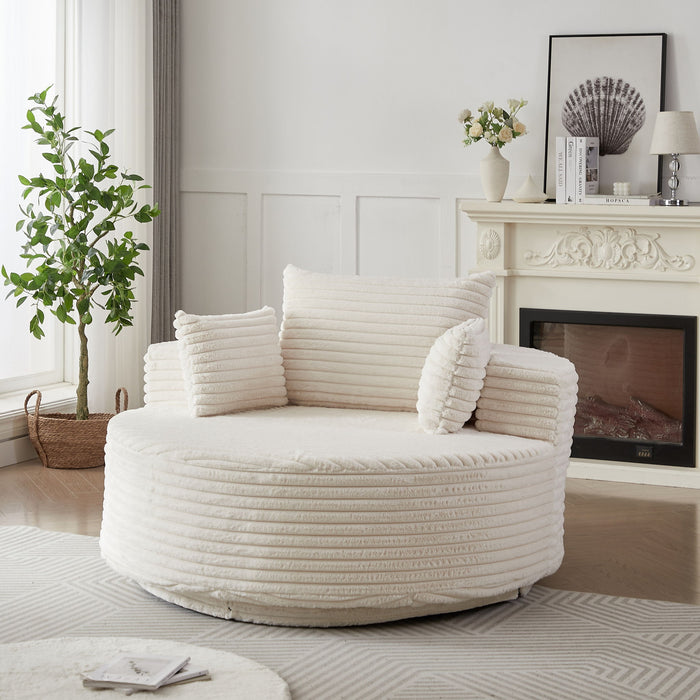 Swivel Chair With 360° Rotation For Living Room