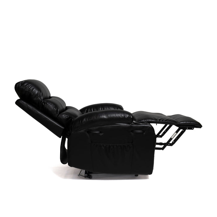 Large Size Electric Power Lift Recliner Chair Sofa With 8 Point Vibration Massage And Lumbar Heat