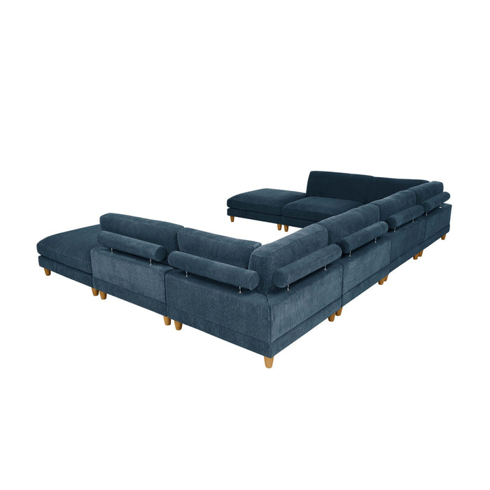 Modern Modular Sectional With Adjustable Back Support