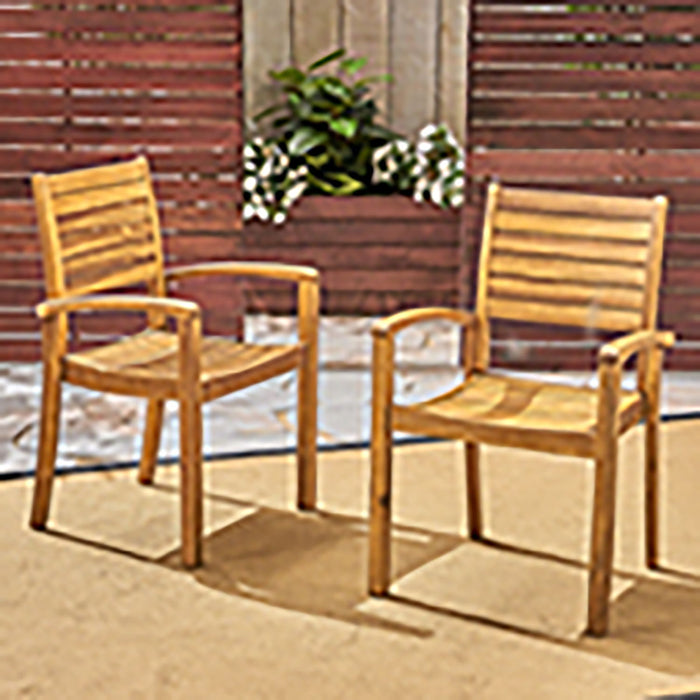 Outdoor Dining Chair, Stacking Design For Patio