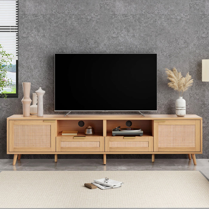 TV Stand, Media Console With Cable Management