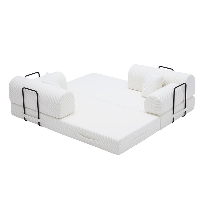 Convertible Sleeper Sofa Bed, Floor Lounge Couch For Living Room