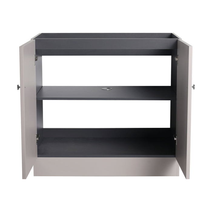 Modern Freestanding Bathroom Vanity With Soft Close Cabinet Doors