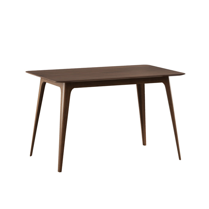 5 Piece Dining Set With 1 Table And 4 Upholstered Chairs - Walnut / Black