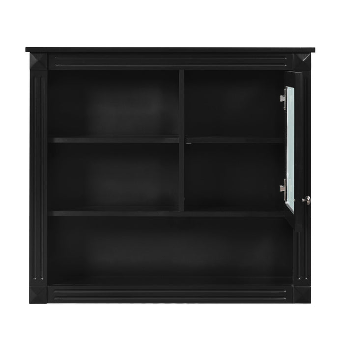 Wall-Mounted Bathroom Cabinet With Mirror And Adjustable Shelves