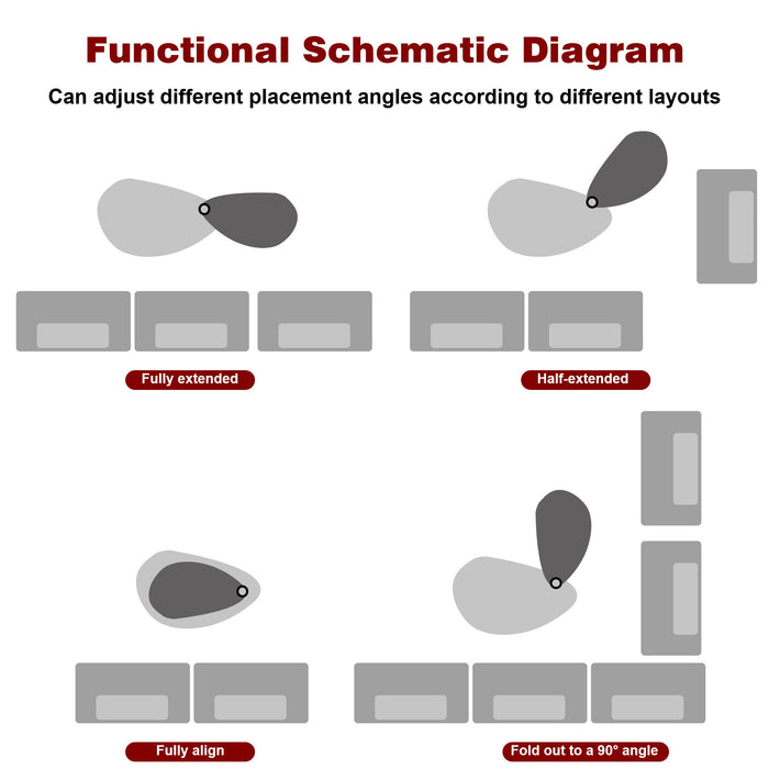 360 Degree Rotatable Coffee Table With Solid Legs