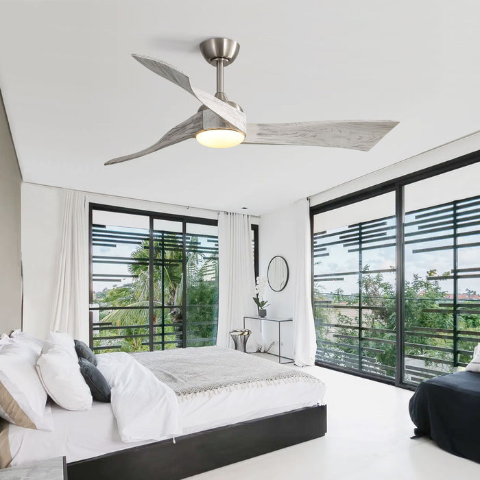52" Ceiling Fan With Blades And 6 Speed Remote Control DC Motor