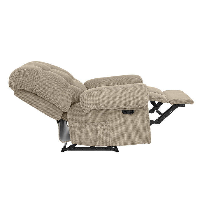 Manual Recliner, Padded Footrest