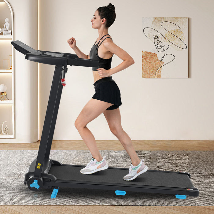 Folding Treadmills For Home Small, 3.0Hp Portable, 10Mph Walking Pad With Incline, Bluetooth, Heart Rate Sensors, Charge Station - Black