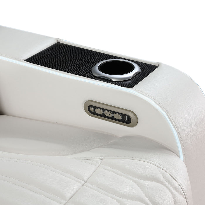 Electra - Power Recliner With Power Headrest, Massage, LED Lighting And USB Control