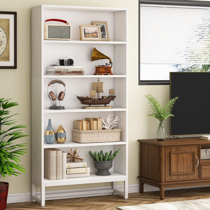 5 Tier Heavy Duty Bookshelf For Living Room