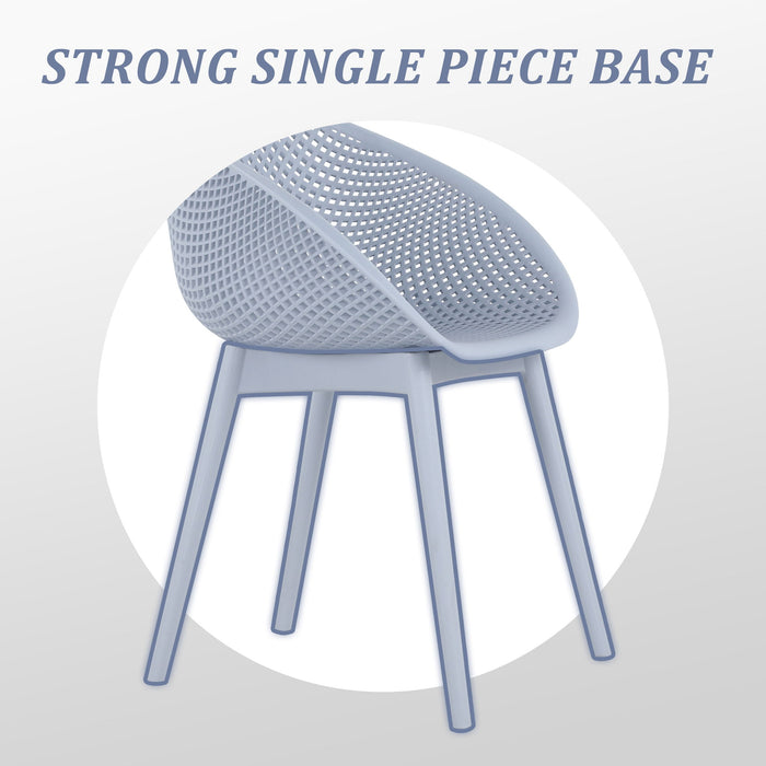 Modern Lounge Chair Set With Round Table