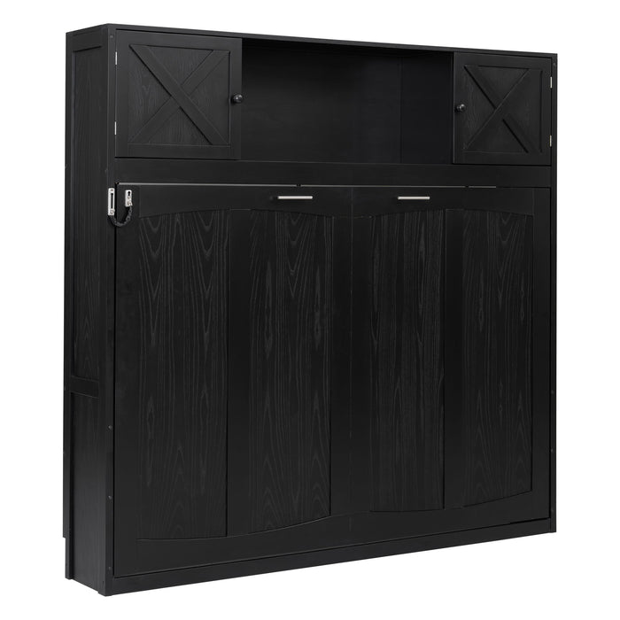 Murphy Bed With Storage Cabinets