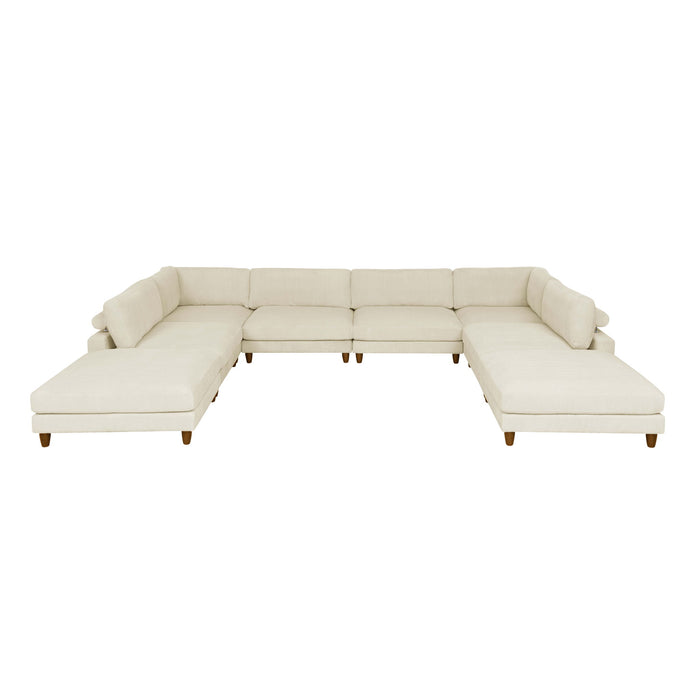 Modern Modular Sectional With Adjustable Back Support