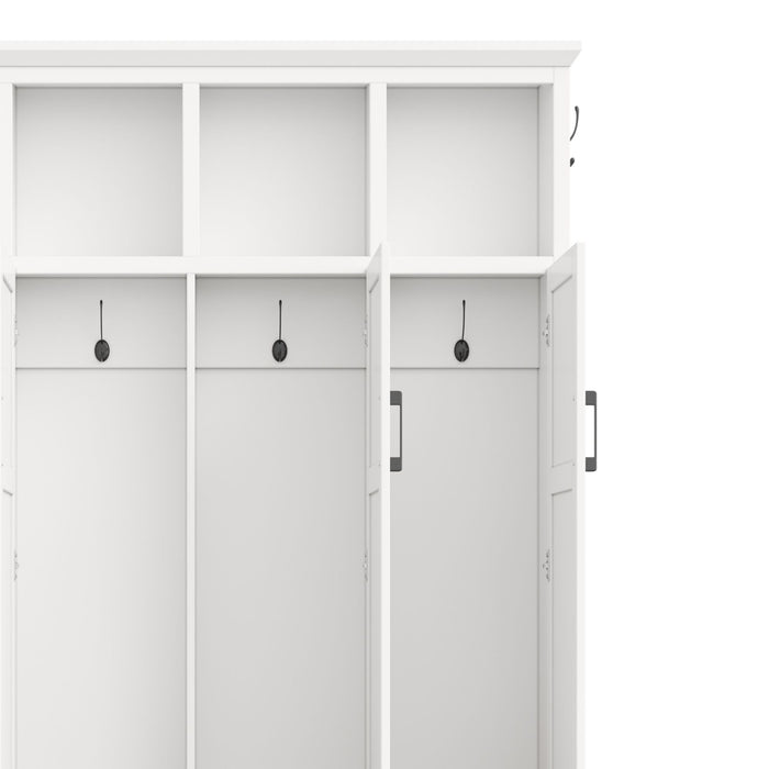 Hall Tree With 4 Hidden Cabinets