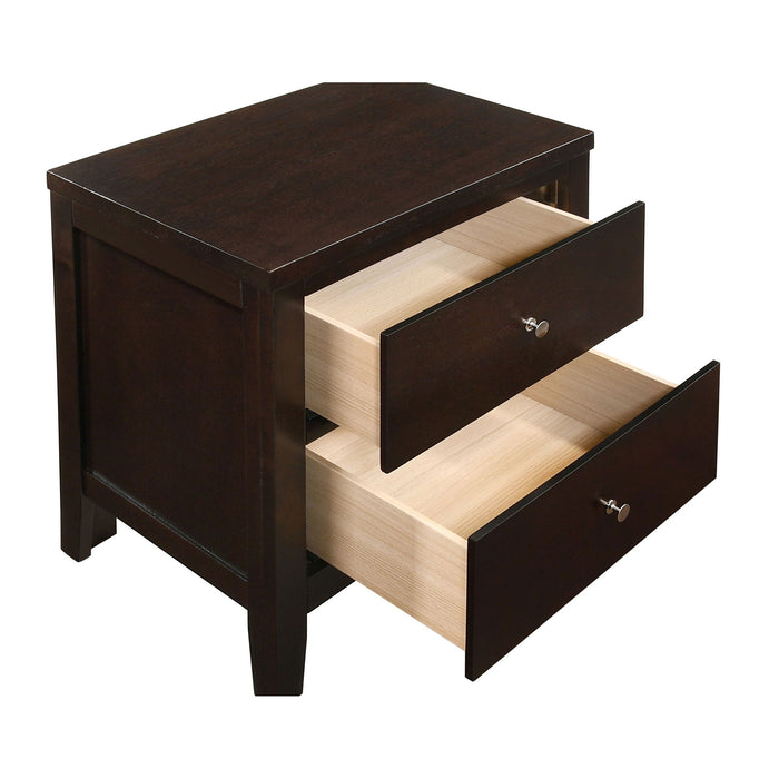 Garrett - 2 Drawer Nightstand - Cappuccino