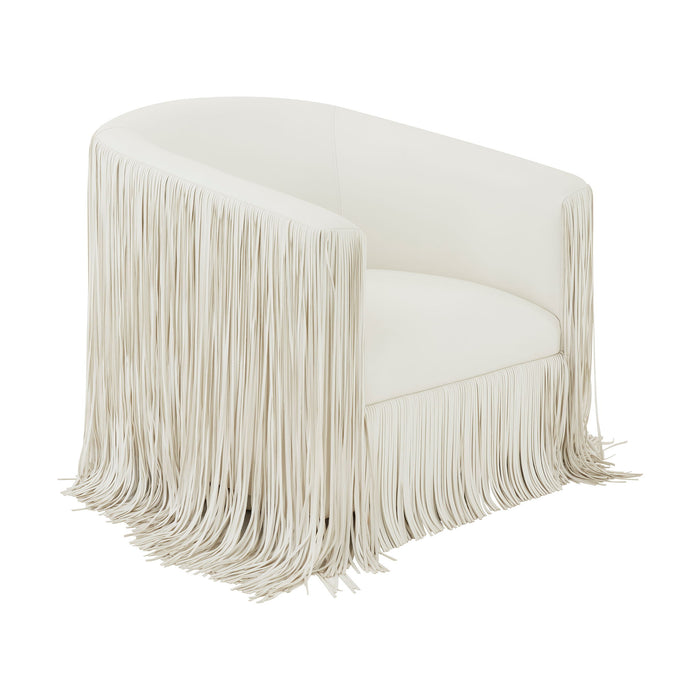 Isle - Swivel Chair With Fringe Accent