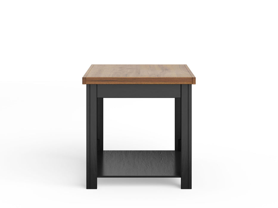 Side Table - Black / Whiskey