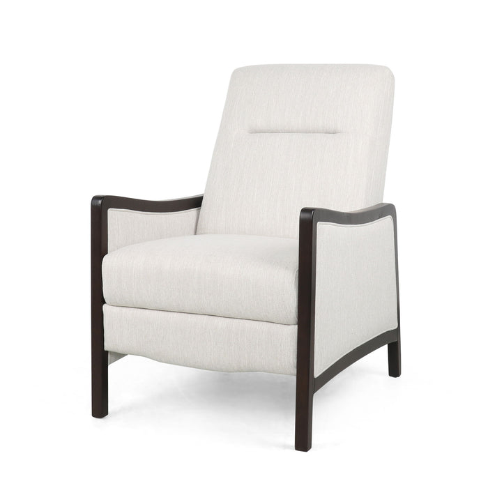 Drury - Contemporary Fabric Upholstered Pushback Recliner